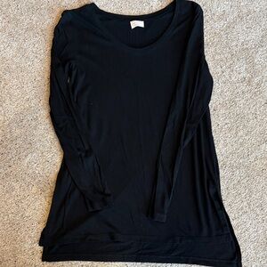 Abound Classic Black Long Sleeve Tee